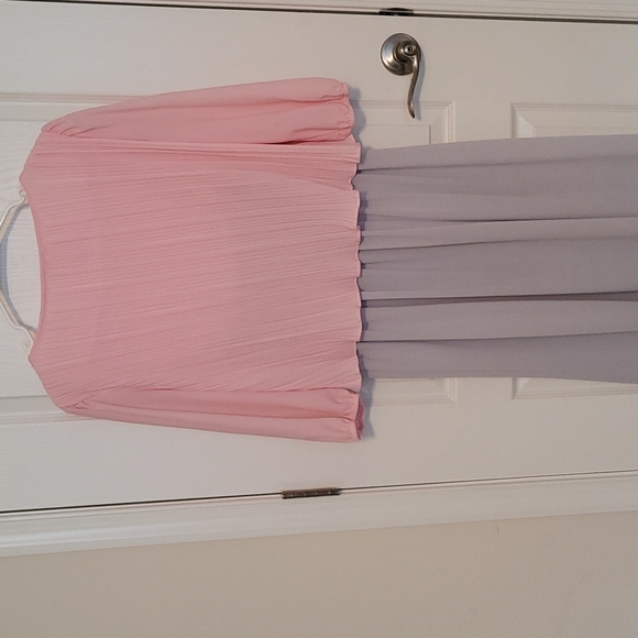 Pink/Gray Party Dress Size 12 - Picture 7 of 7